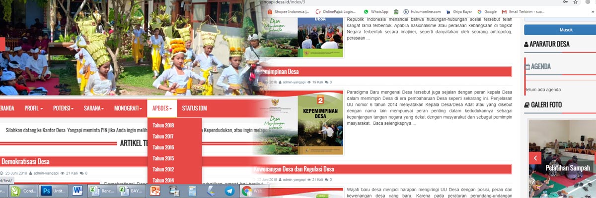 Pemerintah Desa Yangapi Kembangkan Website Desa Berbasis OpenSID